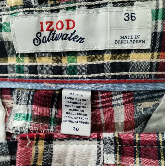 IZOD SALTWATER  Men's Shorts Size 36 - Picture 2 of 4